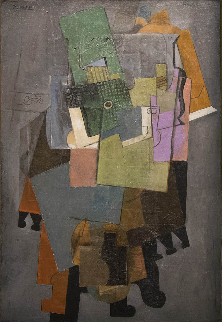 Pablo Picasso, Instruments de musiqua sur un guéridon, 1914-1915, Fondation Pierre Bergé - Yves Saint Laurent, Paris